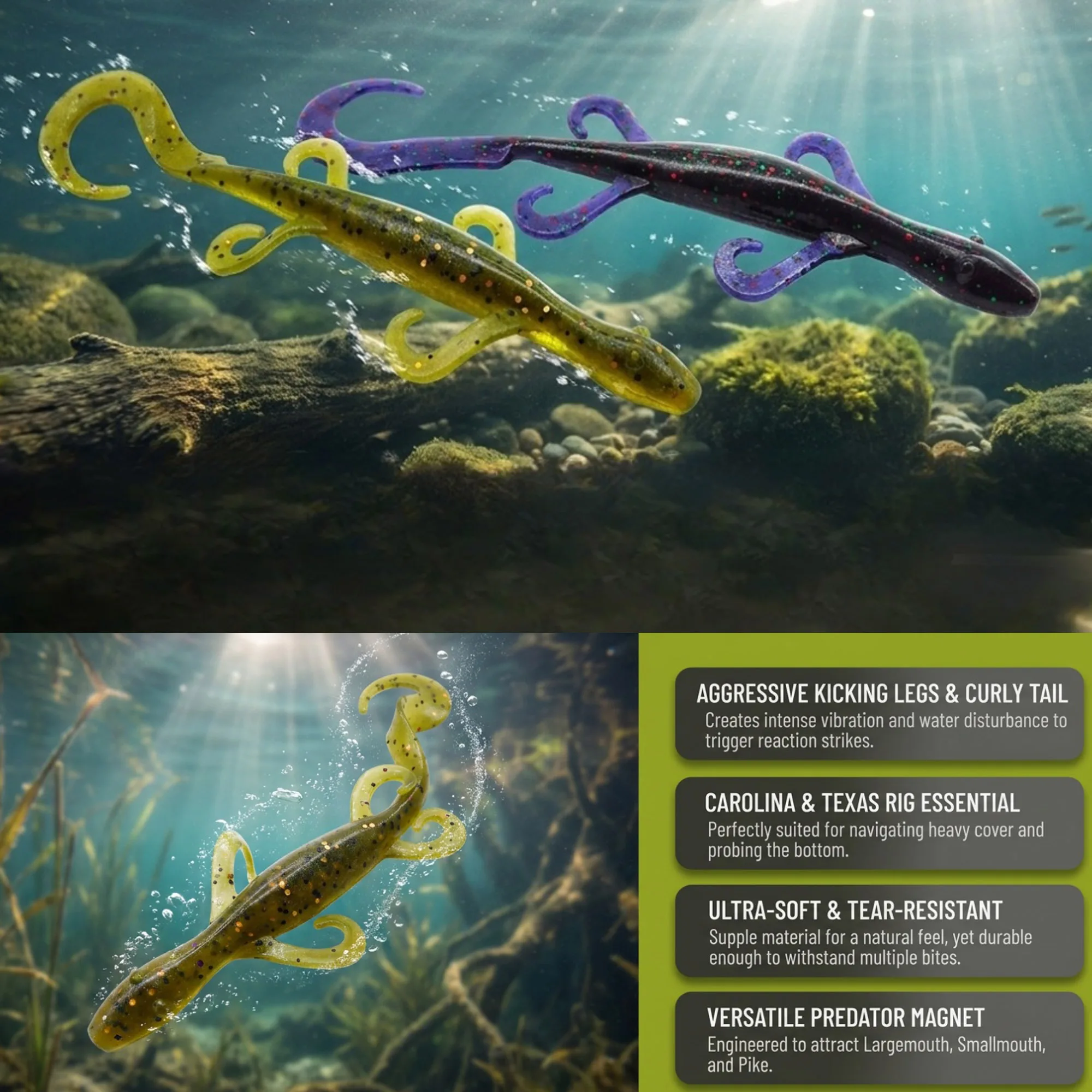 ESFISHING フィッシング ルアー ワイルド リザード - Fishing Lure Swimbait のレビューと価格