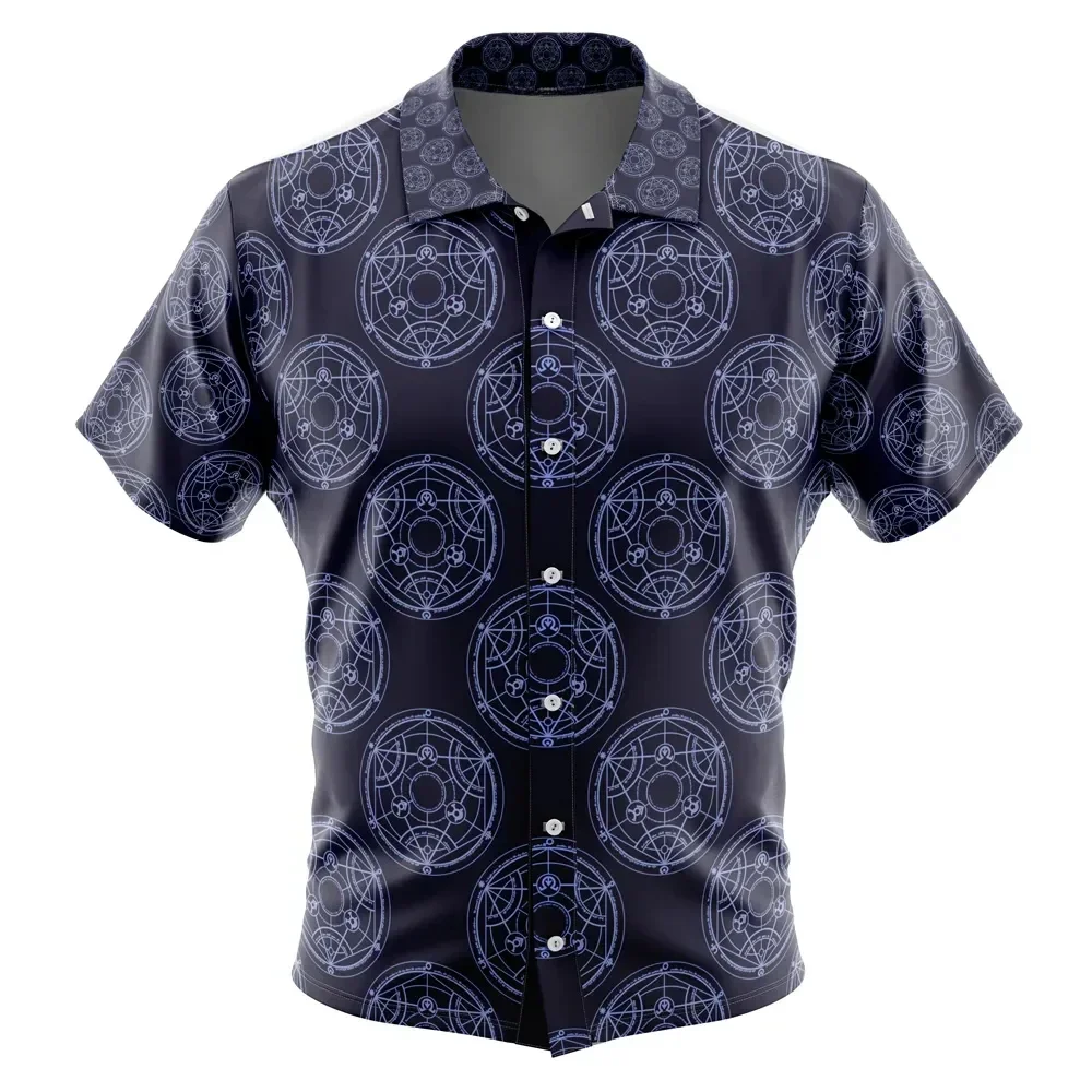 Men's Aloha Button-Up Shirt - Hawaiian Shirt - Fashionable B