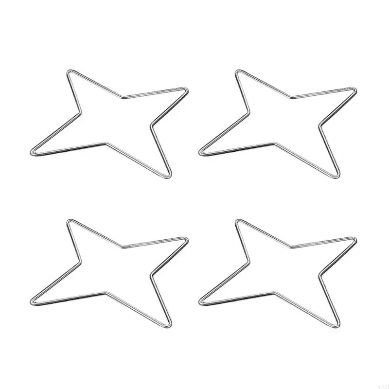 

97QD Durable Nonrust Steel Square Pot Rack 4 Pack Nonslip Stable Base Kitchen Pot Holders For Pan Pot Utensils