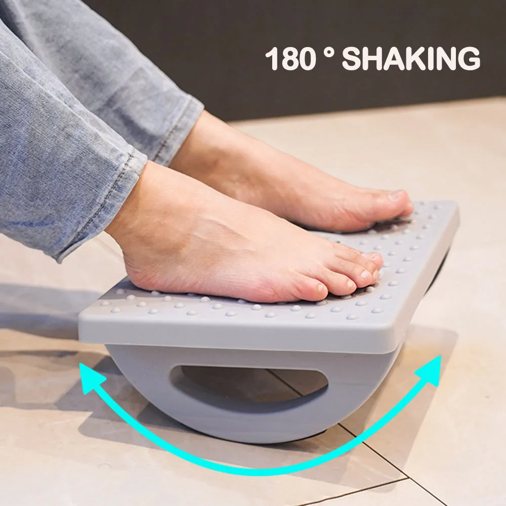 Multipurpose Adult Foot Swing Stool Anti-slip Foot Massage Pedal Shakeable Foot Massager Footrest Relaxation for Bedroom