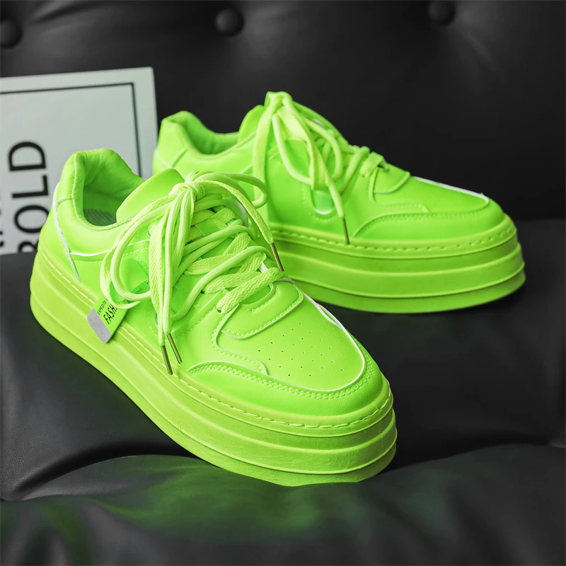 

Mens Shoes 2025 Spring New Platform Fashion Versatile Casual Shoes Breathable Comfortable Casual Sneakers Large Size 39-46