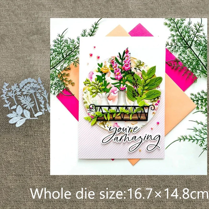 

New Design Craft Metal stencil mold Cutting Die leaves branch decorations scrapbook die cut Album Paper Card Craft Embossing