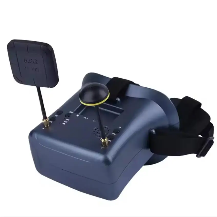 LS-008D 5,8 G FPV VR-Brille 40 CH mit 4,3-Zoll-LCD, 800 x 480 Auflösung, eingebauter Akku mit DVR für RC-Rennflugzeugübertragung