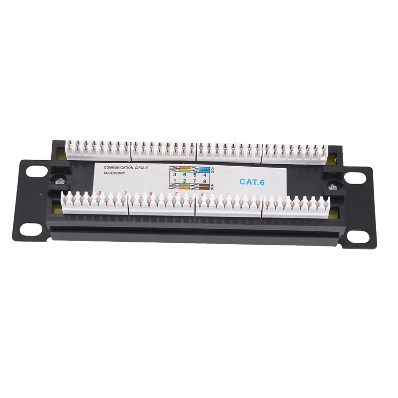 CAT6 8 Ports Patch Panel Rack Network 10 Inch 1U Rack Mount With RJ45 Socket For Household Distribution Frame