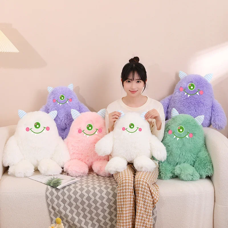 

40/60 см пушистый монстр с одним глазом Kawaii злой кукла мягкая подушка для декора вечеринки в честь Хэллоуина подарок на день рождения