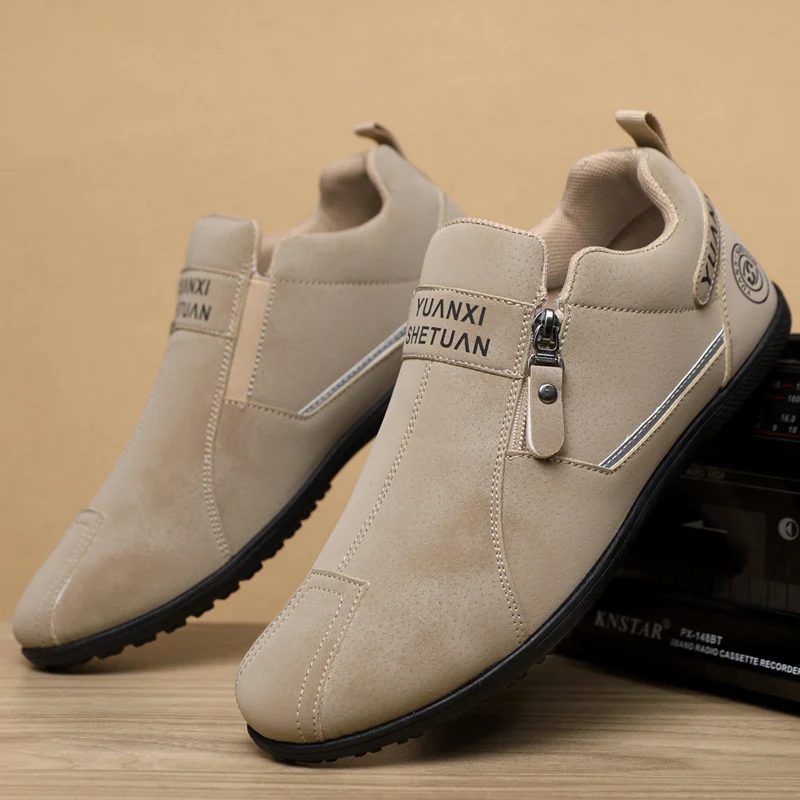 

Мужская повседневная рабочая обувь, модная универсальная мужская уличная обувь на молнии для скалолазания, нескользящие износостойкие кроссовки Zapatos Para Hombre