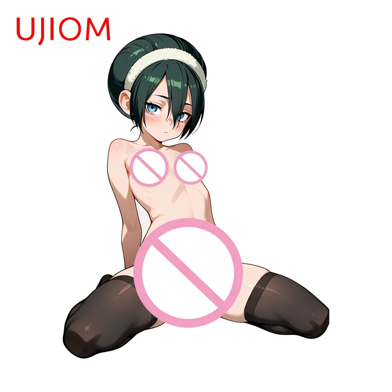 UJIOM Toph ساحر عارية Waifu الجدار ملصق رائعة الركوع يجلس مقاوم للماء ملصق حائط من الفينيل مناسبة لخزانة Vestibulec #2