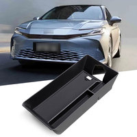 For Toyota Camry 2025 2024 LE/SE/XLE/XSE Center Console Organizer Tray Armrest Storage Box ABS Accessories Car Coin Storage Box