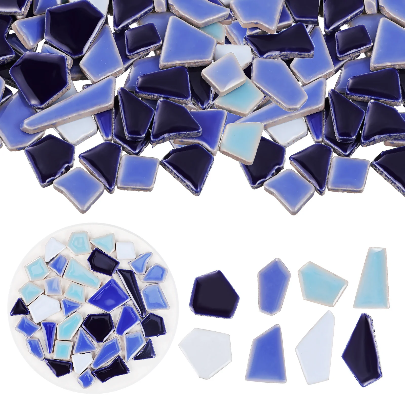 

Colorful DIY Mosaic Ceramic Tile Irregular Pieces for Home Decoration Creative Crafting Artistic Tiles Assortment