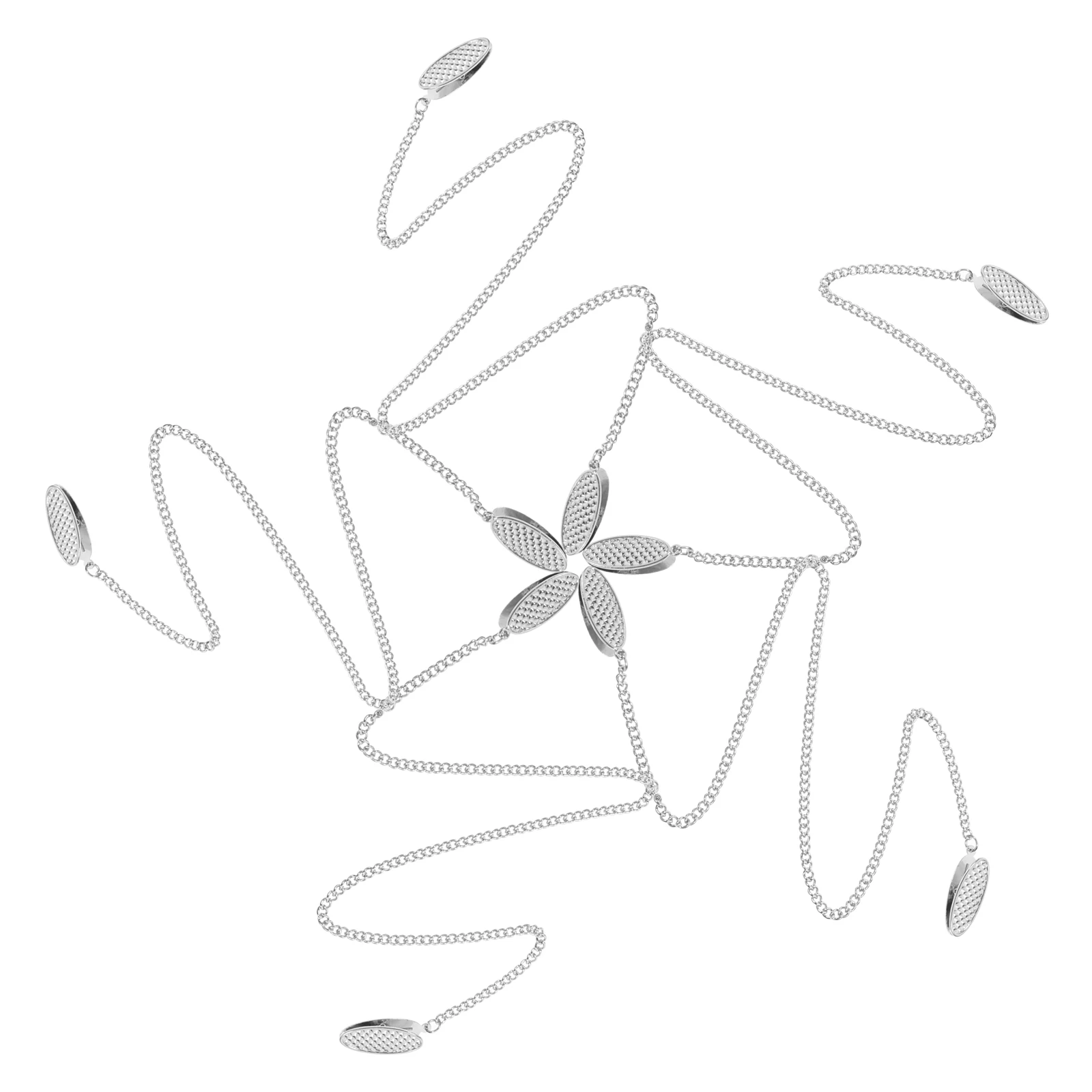 

5pcs Clip Zinc Alloy Lightweight Portable Strong Texture Alloy Spring Loaded Clip For Home Dining Hall