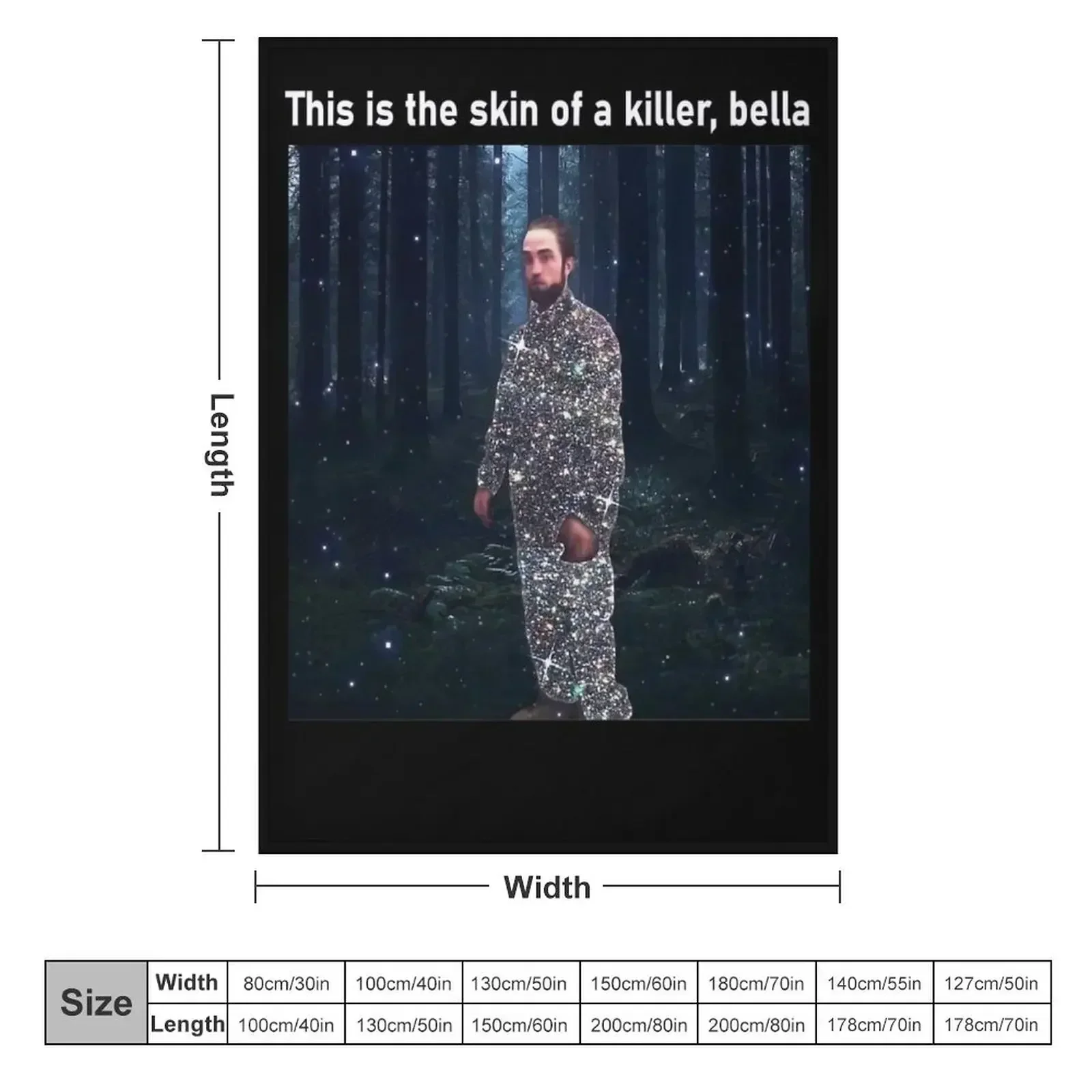 This is the skin of a killer bella Throw Blanket Luxury St for sofa Flannel Decorative Sofa Custom Soft Blankets