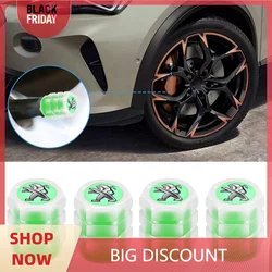 Luminous Car Styling Wheel Dust Covers Valve Stems Tire Valve Caps Accessories For Peugeot 206 207 208 306 307 308 508 106 5008