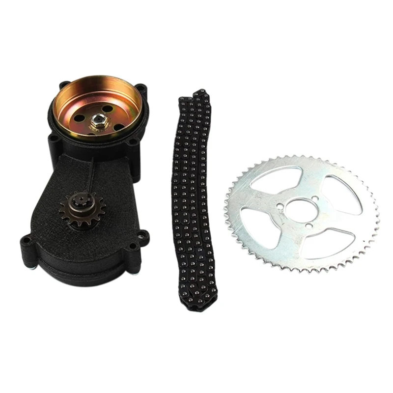 T8F 54-14T Motorcycle Clutch Gearbox Engine Gearbox Sprocket With Chain For 47Cc 49Cc Pocket Bike 2 Stroke Motorcycle