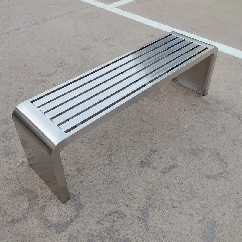 L # Outdoor Stainless Steel Benches Park Benches Can Accommodate Up To 3 Metal Benches