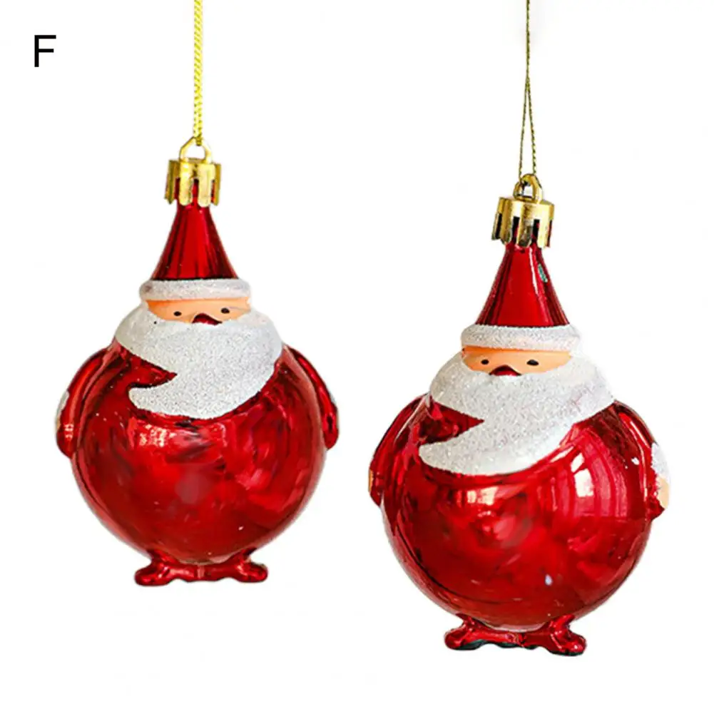 Donut-shaped Christmas Decoration Exquisite Mushroom Donut Santa Claus Shape Xmas Tree Hanging Ornament Festive for Christmas