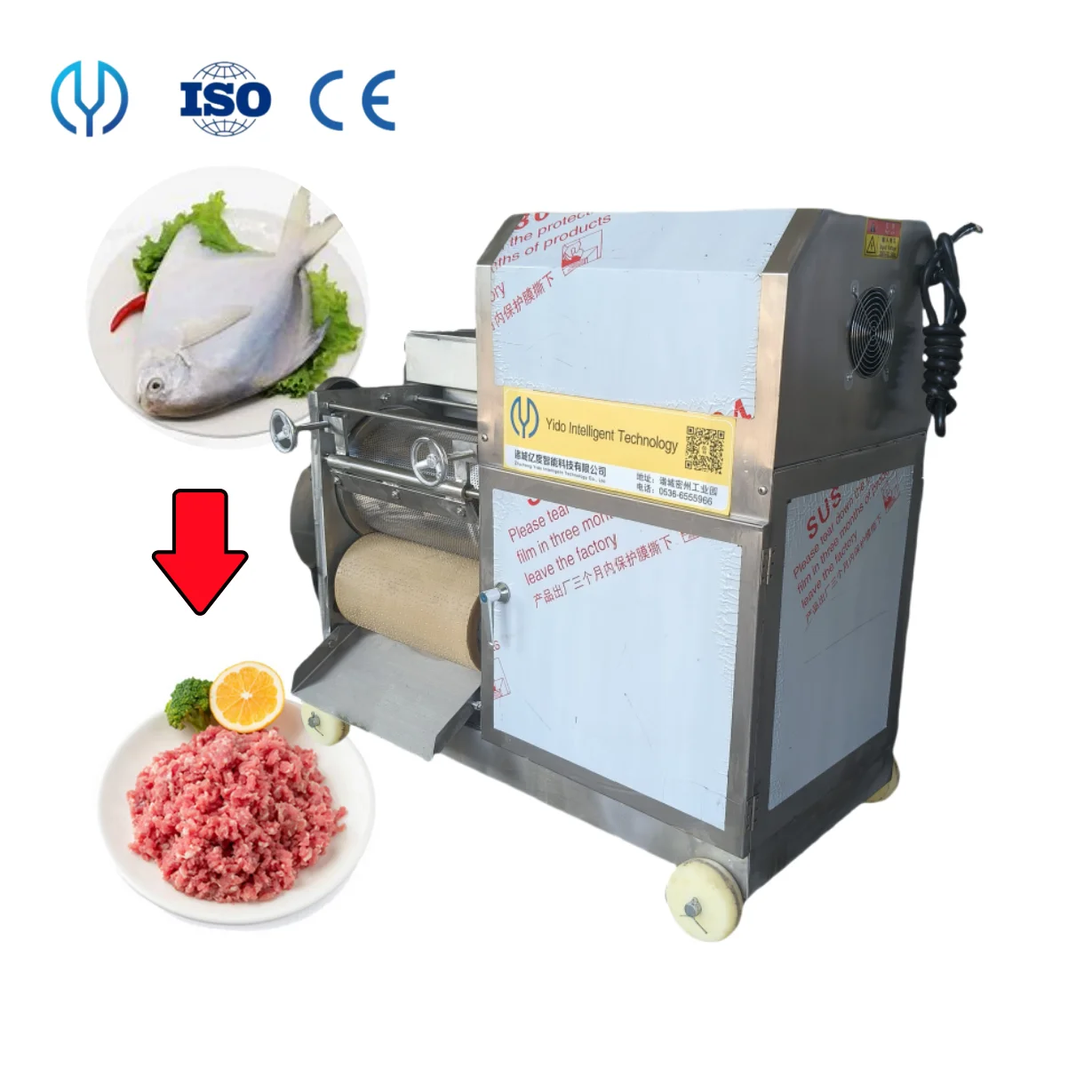 

Fish Minced Fillet Making Machine Fish Bone Meat Separator/Fish Bone Remover Machine/Crab Hulling And Meat Picking Equipment
