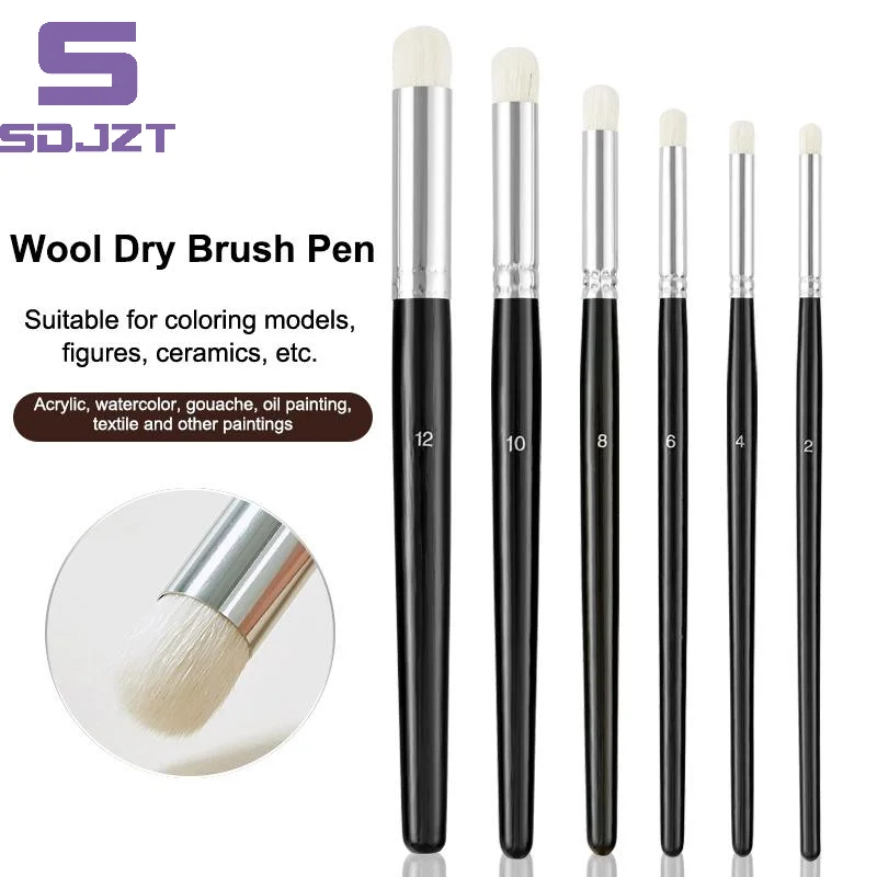 Mini Detail Paint Brush Set Nylon Fine Art Brushes For Model Making Crafts Canvas Painting