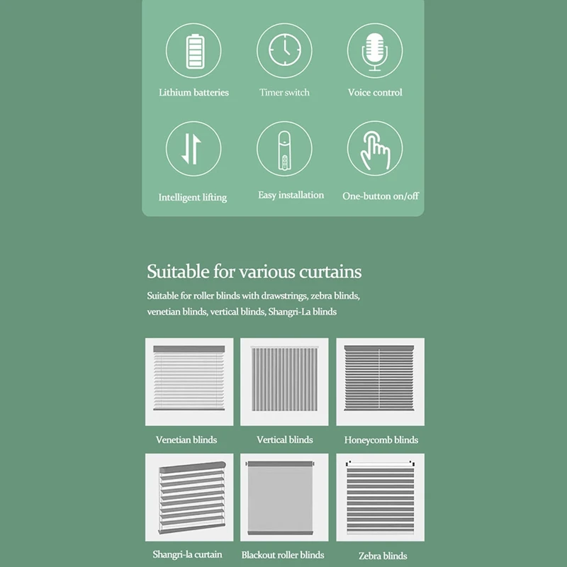 Tuya Zigbee Smart Blind Motor Driver Automatic Electric Roller Shutter Shadows Lifting Curtain Driver With Remote Control