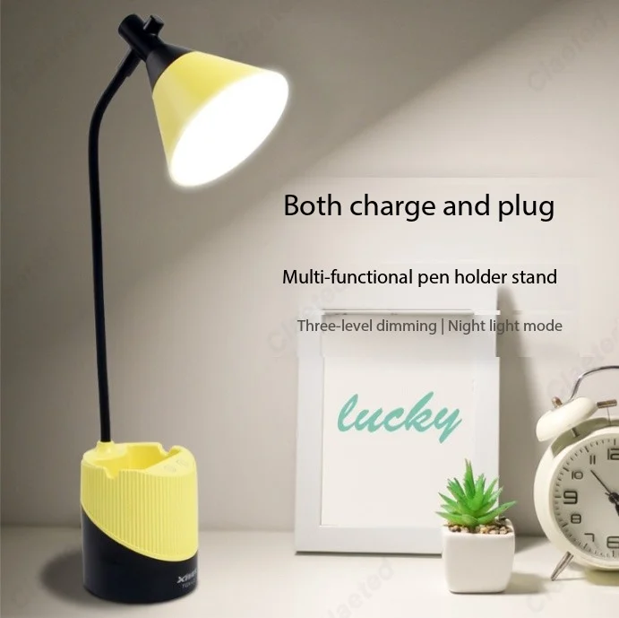 

Креативная новая светодиодная настольная лампа для защиты глаз, регулировка на 360 градусов, гостиная, кабинет, спальня, прикроватное освещение для чтения