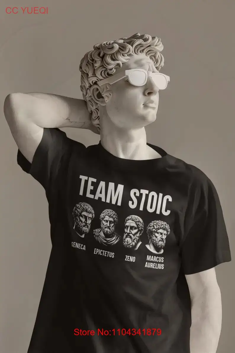 Team Stoic T Shirt Philosopher Marcus Aurelius Epictetus Seneca Zeno Stoicism Virtues For Men and Women