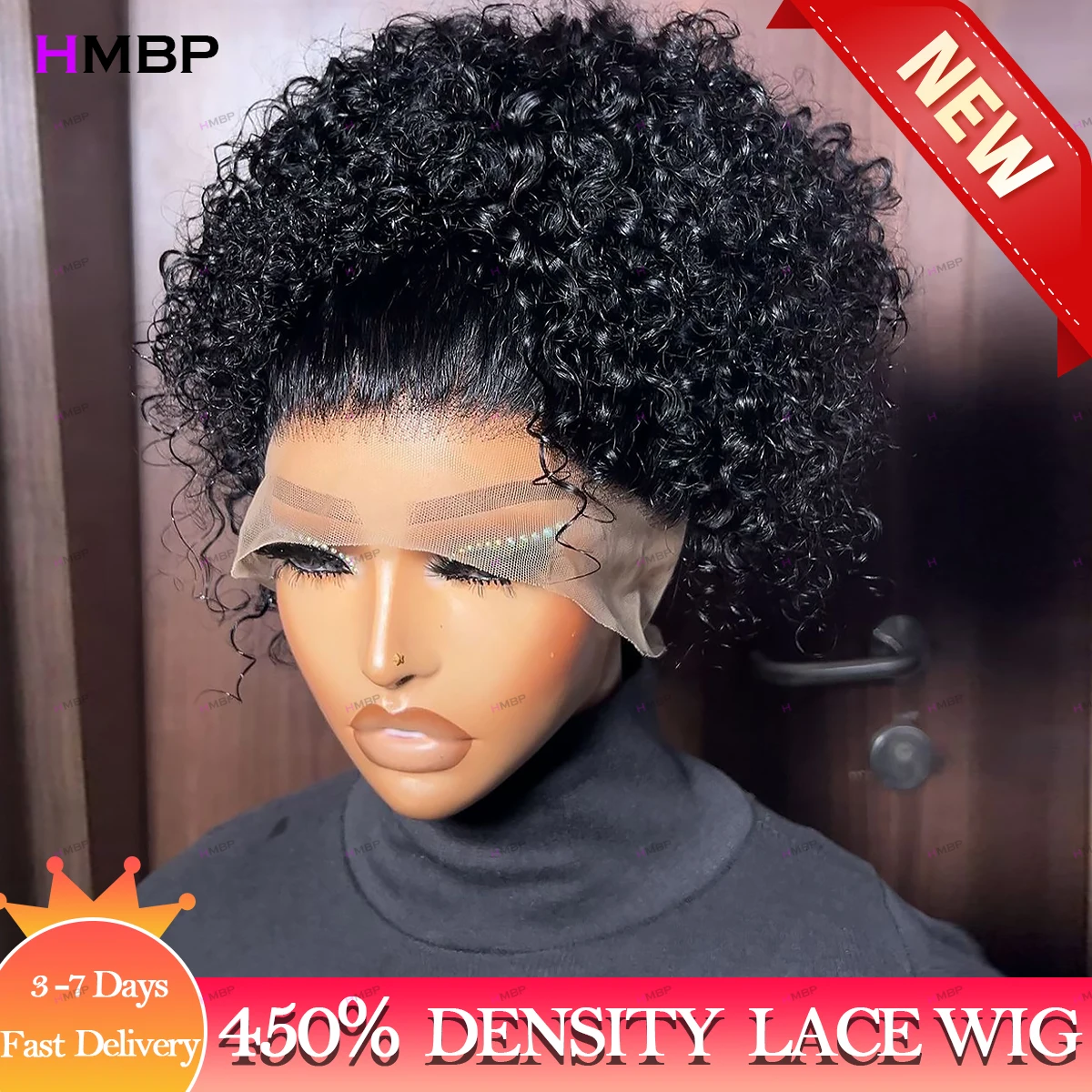 

High Density 435g 360 Full Lace Wig Human Hair Kinky Curly 13x6 Hd Transparent Lace Frontal Human Hair Full Head Preplucked Wigs