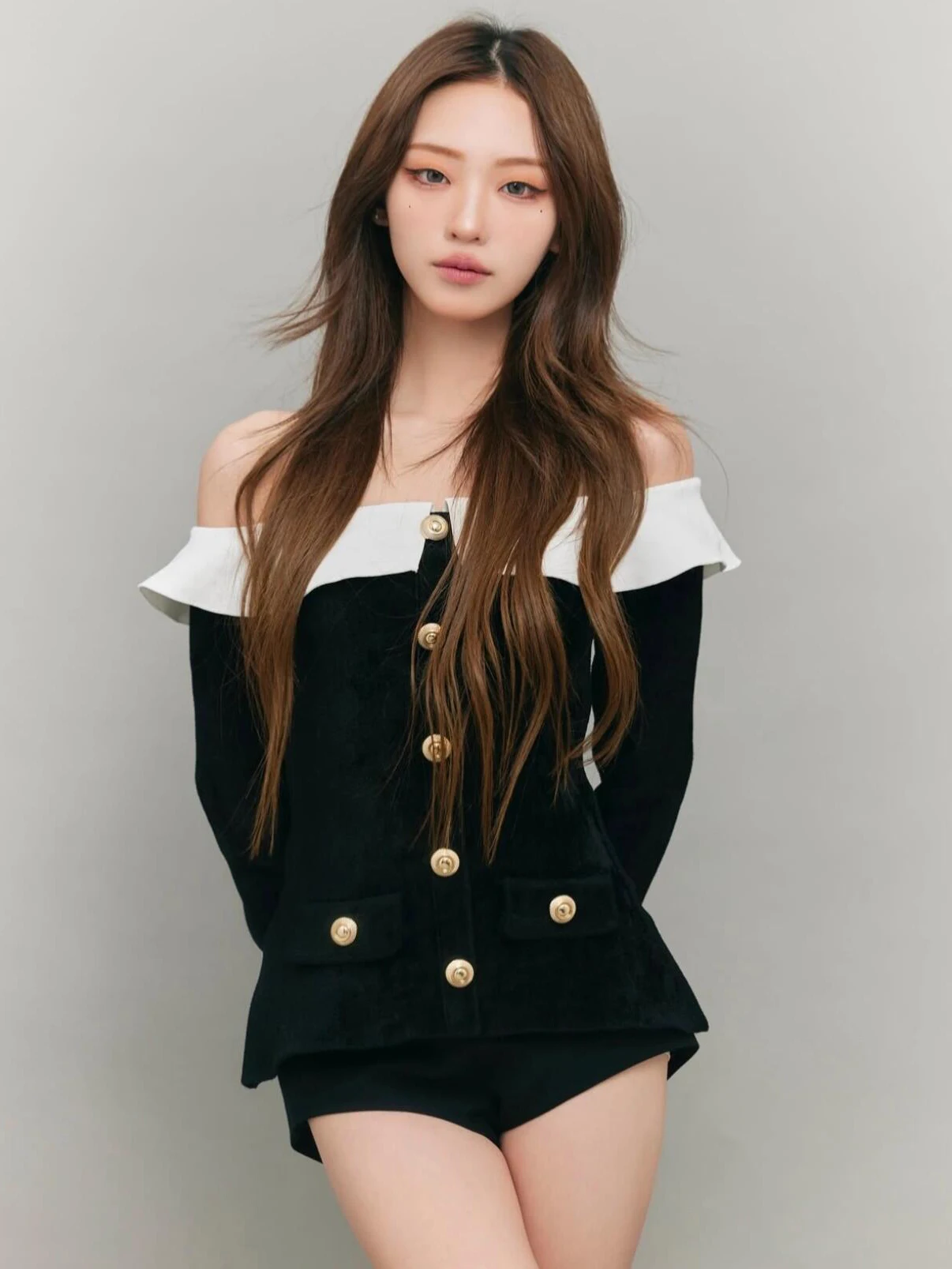 

Cisas Day Splice Knitted Top Women's pro Version Sweet Sle High Waist Long Sve ort Dr for Cany Annual Dinner