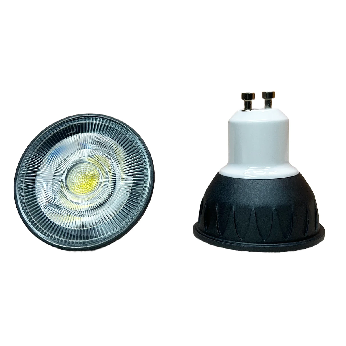 Dimmable LED Spotlight GU10 MR16 GU5.3 10W LED Light Bulb Black Spot Lamp Replaced 60w Halogen AC 110V 220V  DC 12V 24V White