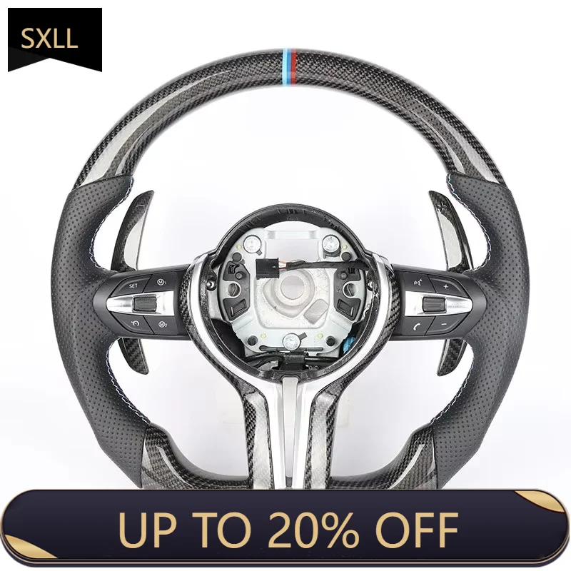

SXLL Suitable for 1 2 3 4 5 6 7 series x1 x3 x4 x5 x6 series M series e90 e92 e93 e70 e71 Carbon fiber custom steering wheel