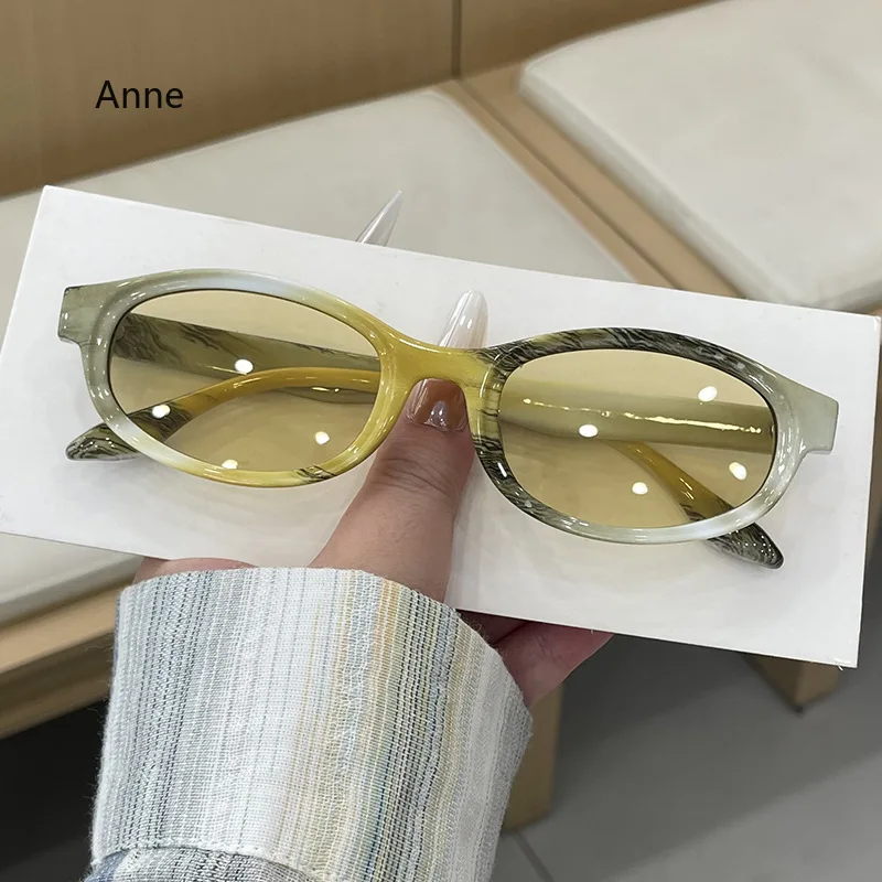 

Ins Популярные модные овальные солнцезащитные очки женские оттенки UV400 Gafas De Sol Mujer Очки Для Мальчиков винтажные очки