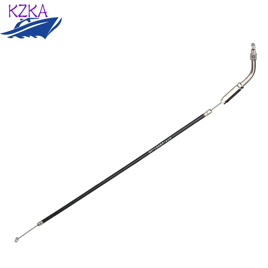 Cable de acelerador 677-26301 para Motor fueraborda Yamaha de 2 tiempos 6HP 8HP 677-26301-00 677-26301-02 67726301   Piezas del motor del barco