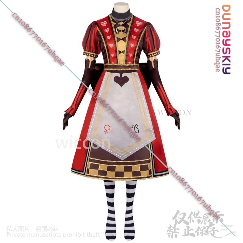 Anime Game Alicee Princess fur s, Madness Maid Tablier, Lolita Wigs, Props for Women, Girls, Halloween Party, Cosplay Costume, bt