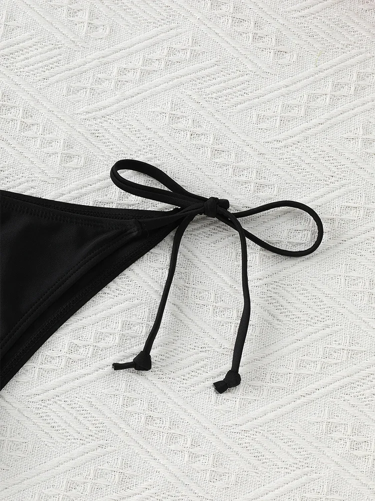 2025 Fashion Sexy One Piece Swimsuit Women Bikinis Set Triangle Swimwear String Beachwear Thong Bathing Suit Brazilian Biquini