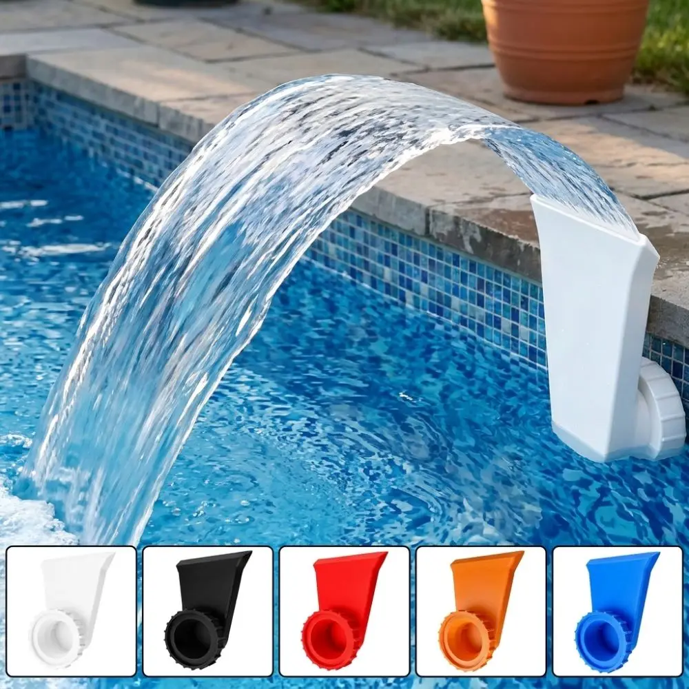 Plastic Pool Return Fountain Leak Proof 3D Printing Pool Spray Nozzle Universal Thread Wide Mouth Pool Waterfall Sprayer