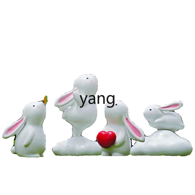 

LTT Outdoor Cartoon Rabbit Sculpture Ornament for Scenic Areas and Commercial Streets, Photo-Ready Decoration Piece