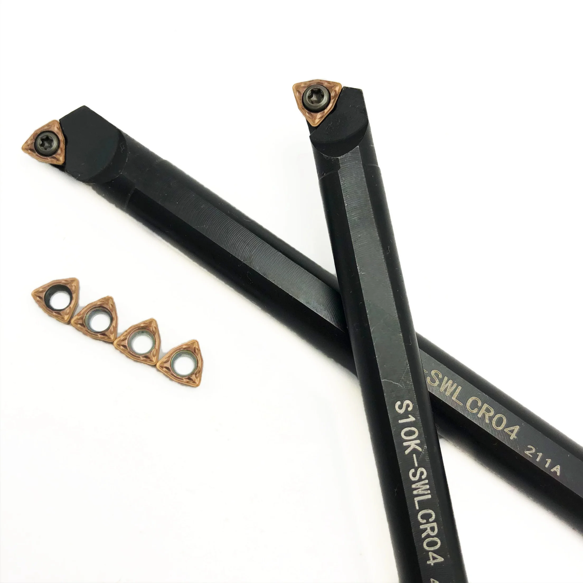 ที่ใส่เครื่องมือกลึงคาร์ไบด์แบบมีก้านสำหรับ WCMX040208เครื่องกลึง SWLCR04 S12M SWLCR04 S10K