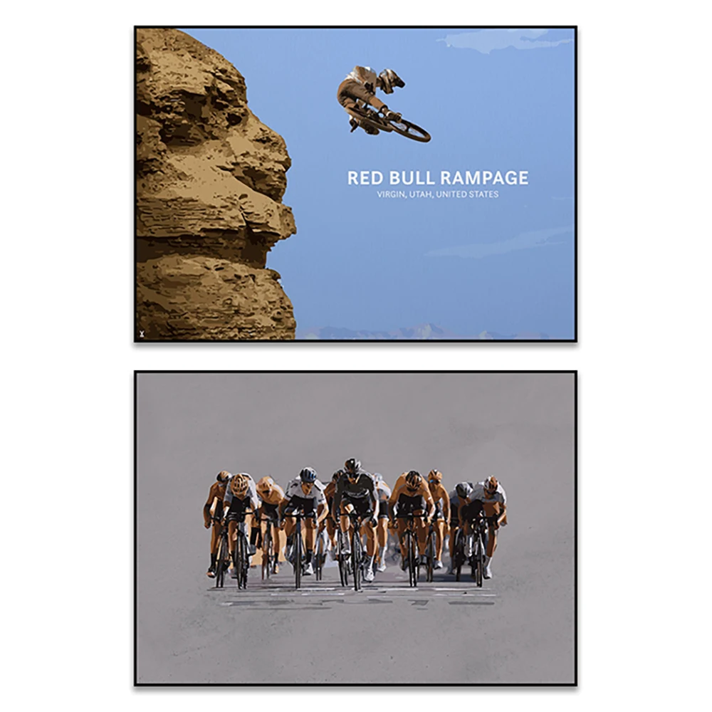 

Mountain Bike Print - Utah Downhill Racing - Gift for Cyclists