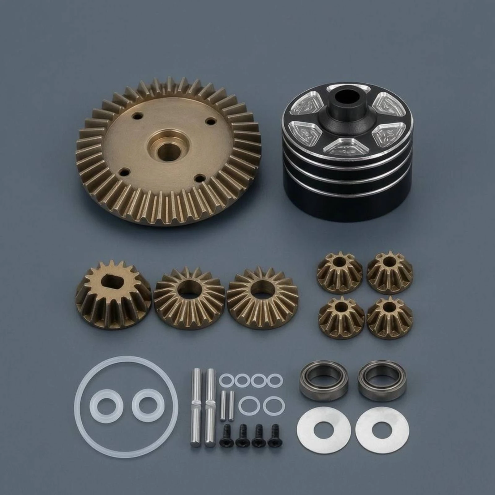 39-Tooth Differential Gear Assembly Precision-Machined Aluminum Differential Housing RC Car Part Long-Lasting Hobby Component view 4