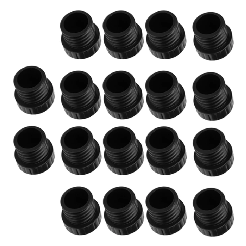 DT16 18Pcs Light Socket Safety Cap Plugs E26 Bulb Cover for String Lights Outdoor Patio Waterproof Dustproof