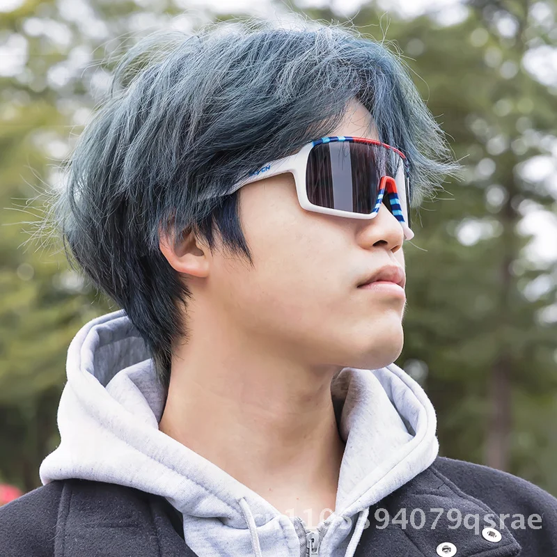 

Scvcn Color-Changing Riding Glasses Windproof Road Bike Sunglasses Outdoor Sports Fishing Goggles Unisex Full Frame TR90