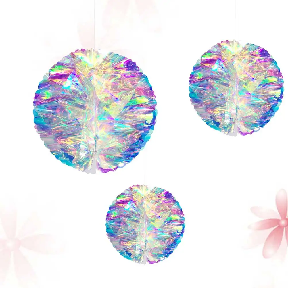 

3Pcs Honeycomb Hanging Decoration Colorful Pendant Party Supplies Party Supplies Wedding nament Festive DIY Decor