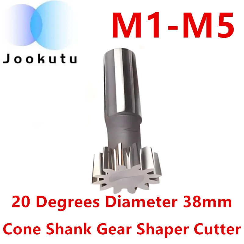 M1 M1.25 M1.5 M1.75 M2 M2.25 M2.5 M2.75 M3 M3.25 M3.5 M3.75 M4 M4.5 M5 20 Degree Diameter 38mm Cone Shank Gear Shaper Cutter