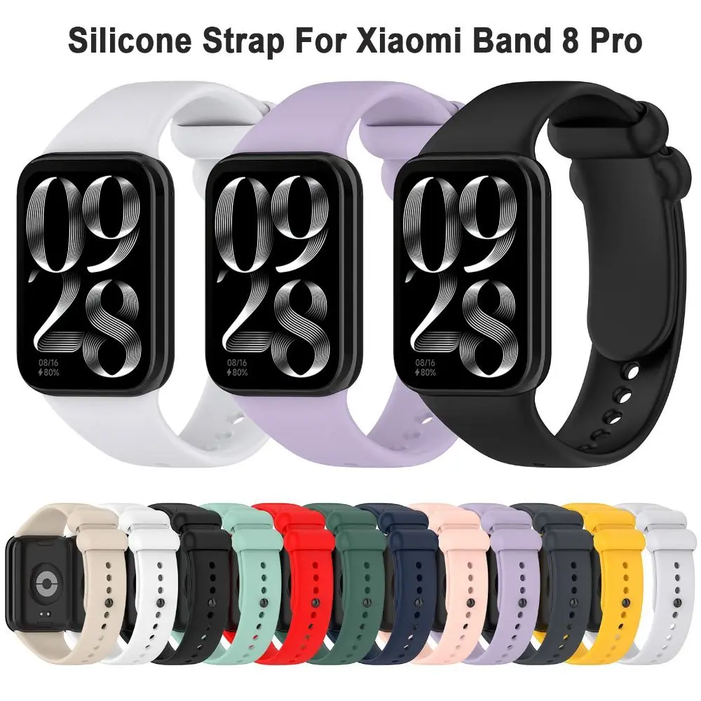 New Replacement Silicone Strap Smart Watch Wristband Watchband Accessories Bracelet for Xiaomi Band 8 Pro Smart Watch