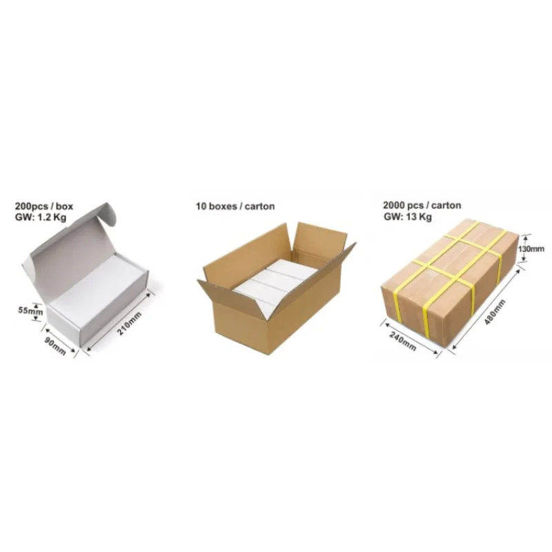 100PCS CR80 30mil PVC Blank White Card For Zebra / Evolis / Fargo / Thermal Printer