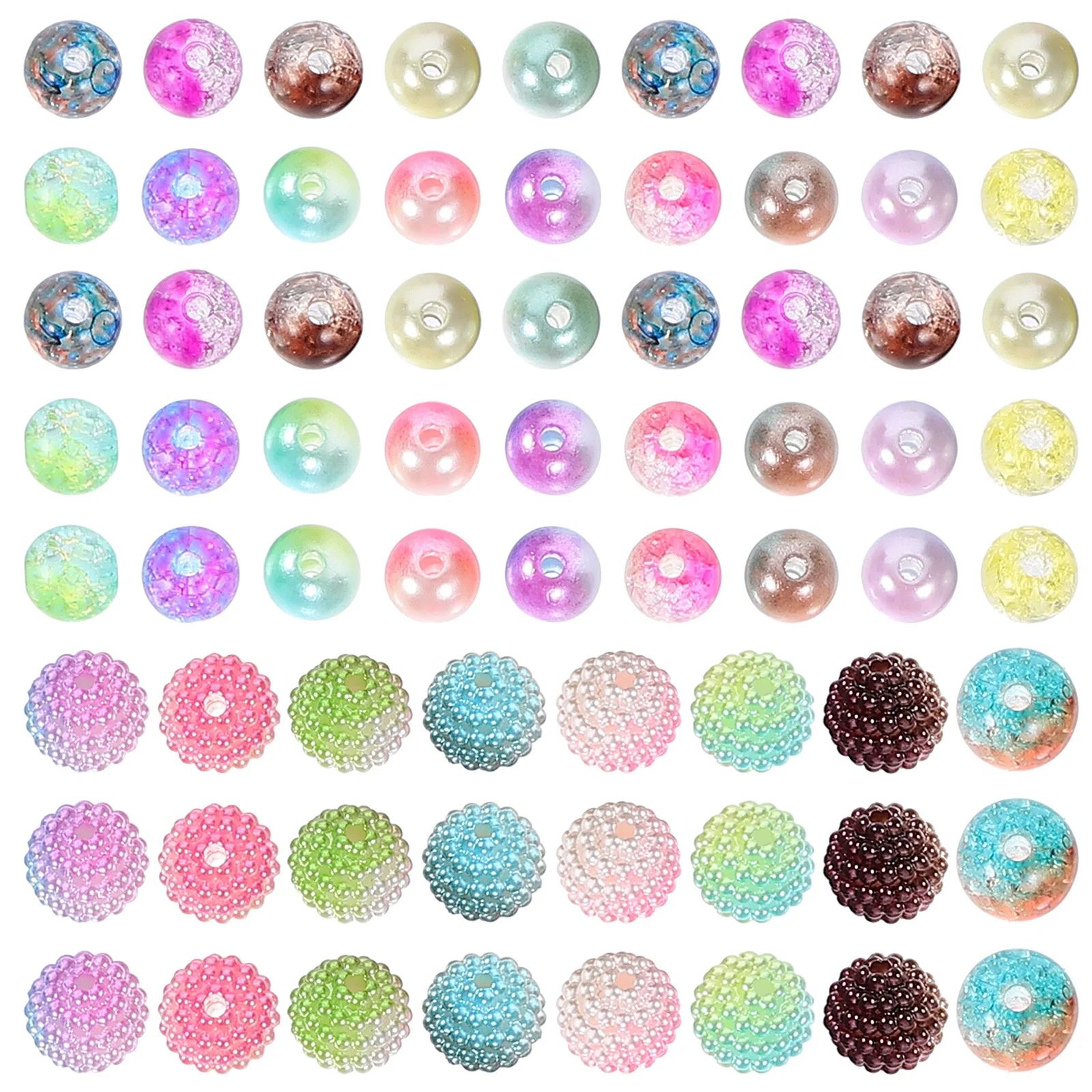 1 صندوق أكريليك فو اللؤلؤ والمجوهرات خزر عازل سطح أملس محفور مسبقًا لقلادة ذاتية الصنع سوار صنع الملحقات #1