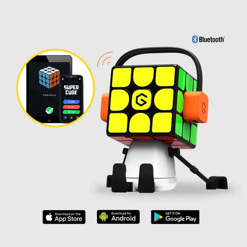 Интеллектуальный супер-куб GiiKER i3SE 3x3x3, Интеллектуальный магический Магнитный Bluetooth-пазл с синхронизацией приложений, Детская образовательная игрушка, волшебные кубики
