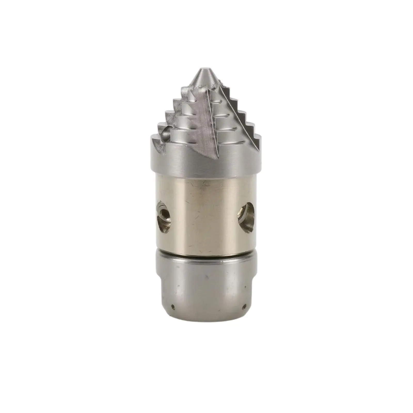 High Pressure Washer Alloy Sewer Jet Nozzle Stepped Cutting Head Durable Metal Build 3 8 Thread for Drain Cleaning