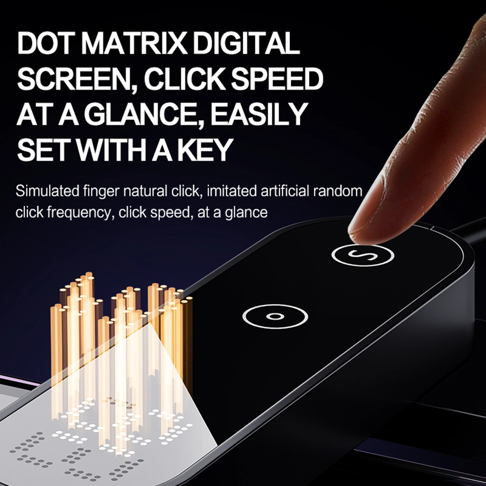 画面自動クリック装置、指のクリックをシミュレートする自動クリック、画面物理速度クリック装置、電話アプリ、ビデオライブストリーミング用