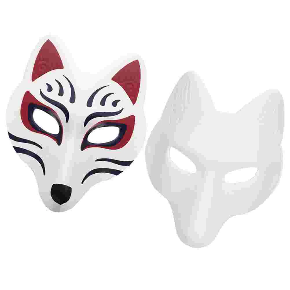 2 pezzi maschera di volpe embrione maschere in maschera fai da te per donne Halloween ballo di fine anno gatto Eva Miss adulti