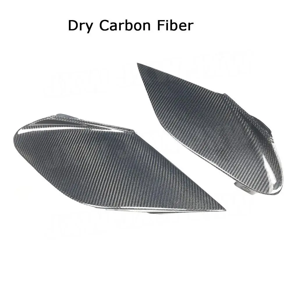 2PCS Dry Carbon Fiber/FRP Side Bumper Splitters Flaps Apron Canards case For Ferrari 488 N Style 2015-2018