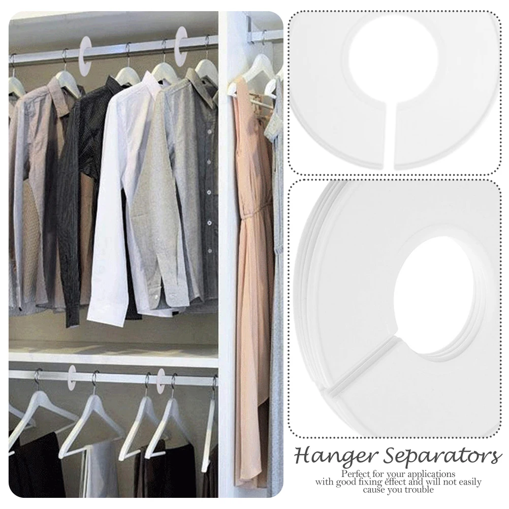 

12pcs Round Clothes Size Dividers Closet Hanger Separators Lightweight Durable For Clothing Nursery Closet Organizers